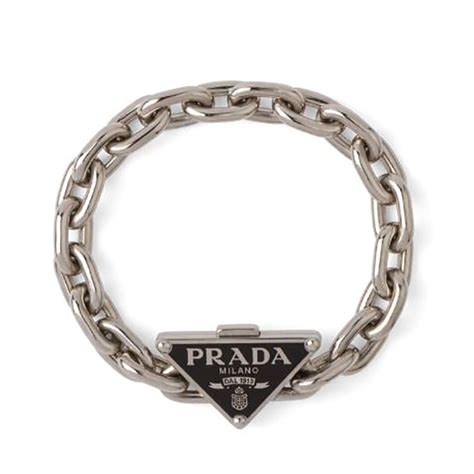 prada bracelet silver|Prada bracelet for women.